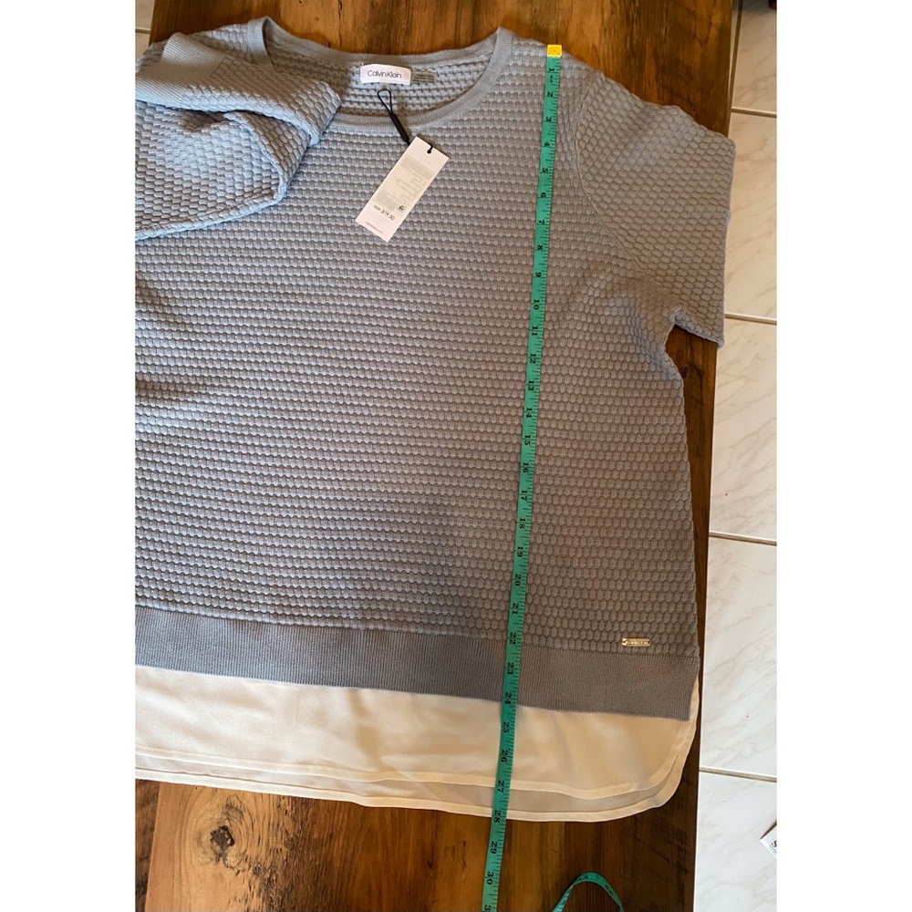 Calvin Klein layered look sweater NWTS 0X - Picture 4 of 14